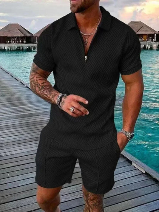 Time Traveler Polo Shirt & Shorts Co-Ord
