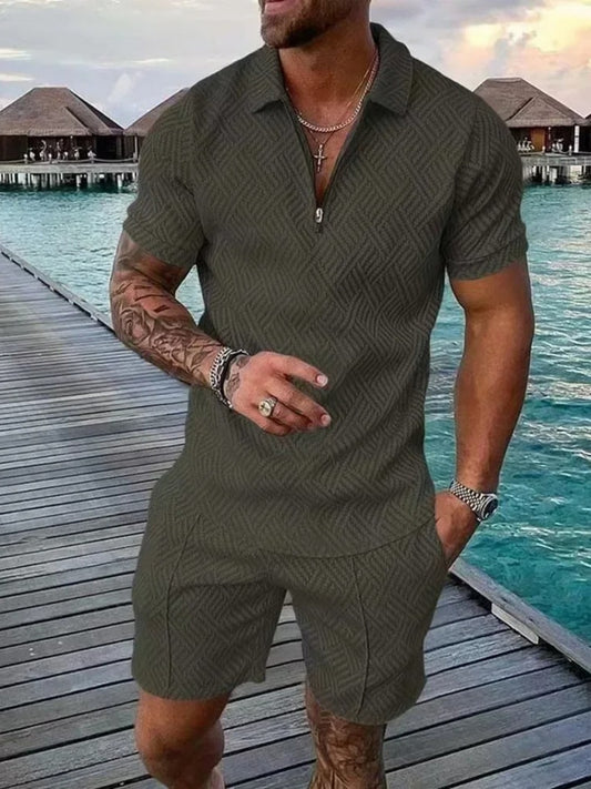 Time Traveler Polo Shirt & Shorts Co-Ord