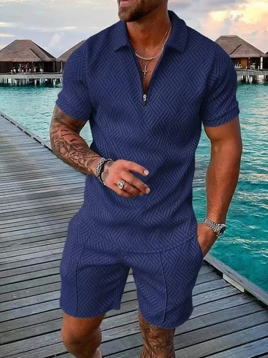 Time Traveler Polo Shirt & Shorts Co-Ord