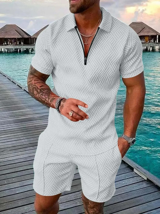 Time Traveler Polo Shirt & Shorts Co-Ord