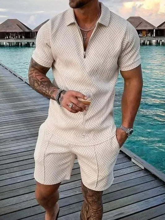 Time Traveler Polo Shirt & Shorts Co-Ord