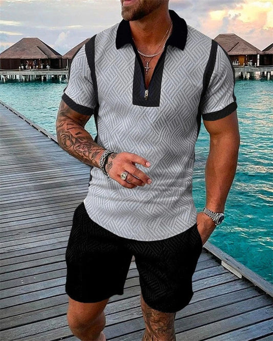 Time Traveler Polo Shirt & Shorts Co-Ord