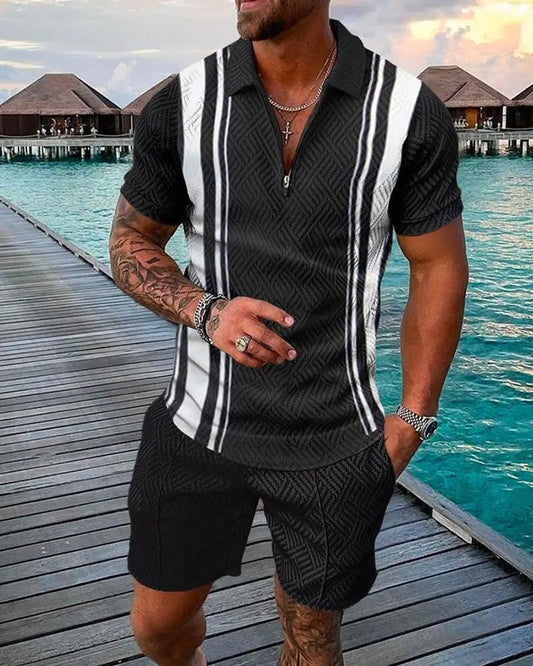 Time Traveler Polo Shirt & Shorts Co-Ord