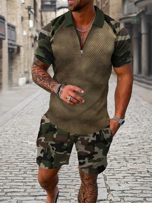 Time Traveler Polo Shirt & Shorts Co-Ord
