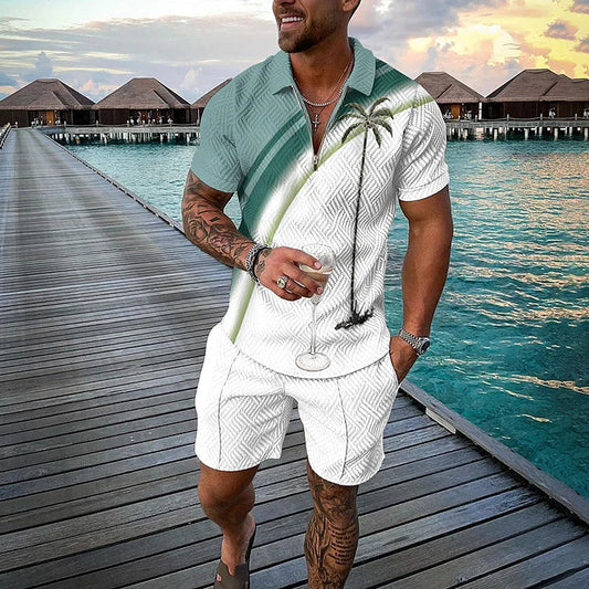 Time Traveler Polo Shirt & Shorts Co-Ord