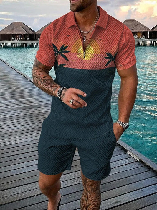 Time Traveler Polo Shirt & Shorts Co-Ord